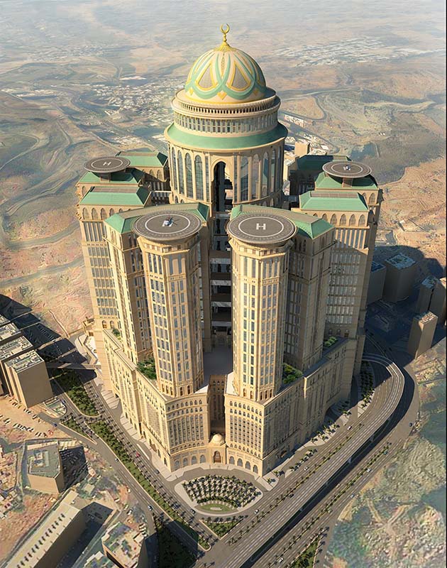 ابراج کودای بزرگترین هتل جهان در مکه